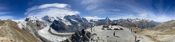 Panoramic view from Gornergrat summit