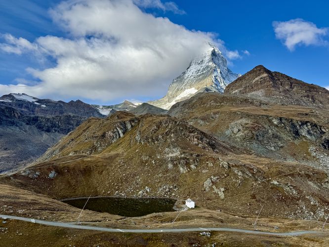View of the Matterhorn and Schwarzsee