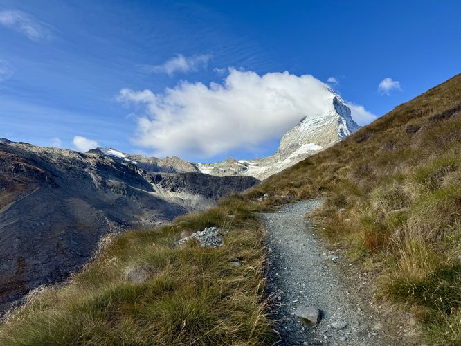 Matterhorn view from the trail