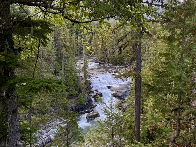 View of McDonald Falls from the overlook