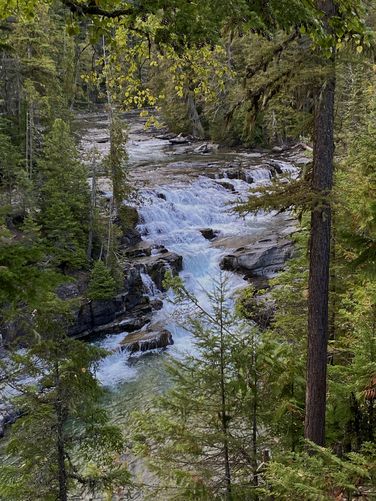 View of McDonald Falls from the overlook