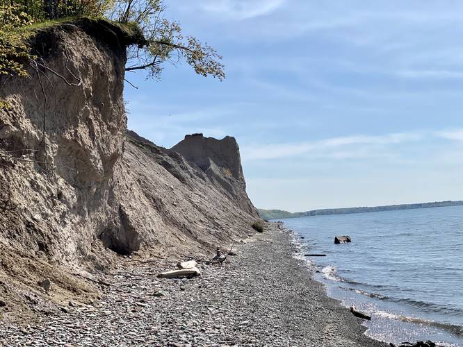 View from below McIntyre's Bluff