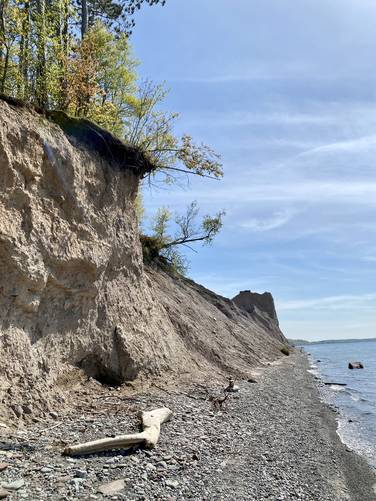 View from below McIntyre's Bluff
