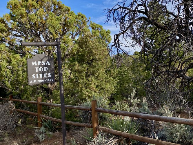 Mesa Top Sites A.D. / CE 900 - 1100 trailhead