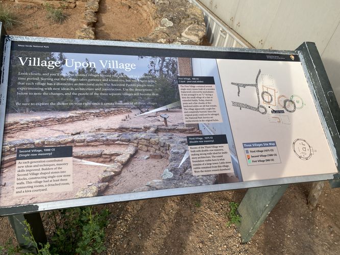 Village Upon Village historical info kiosk