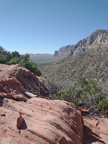 Looking down into the valley from atop Wilson's Pimple