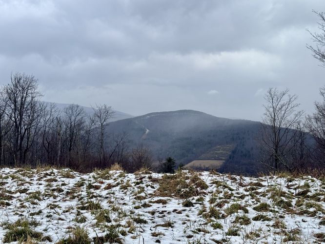 View of unnamed hill from the pipeline
