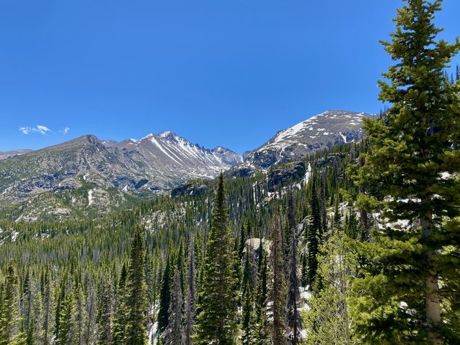 View of Half Mountain, Storm Peak, and Thatchtop Mountain