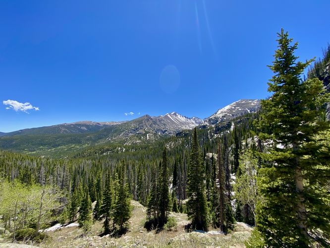 View of Half Mountain, Storm Peak, and Thatchtop Mountain