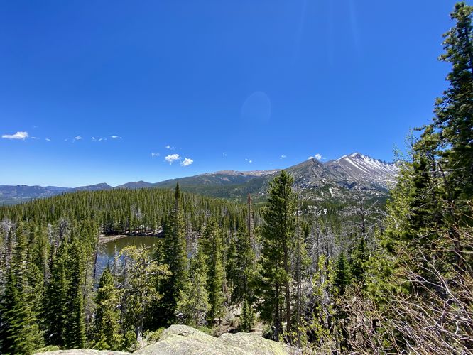 View of Nymph Lake and Half Mountain