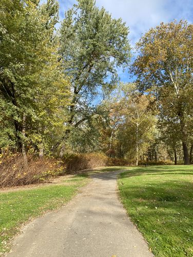 Universally accessible pathway of the Mid Trail at Milton State Park