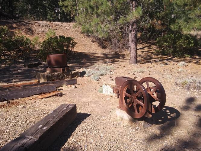 Old gold mining machinery