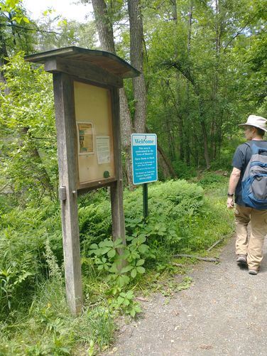 Trail Kiosk and Welcome sign