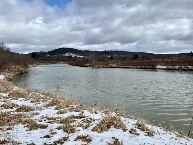 View of Cowanesque Lake / River from the Mocassin Trail