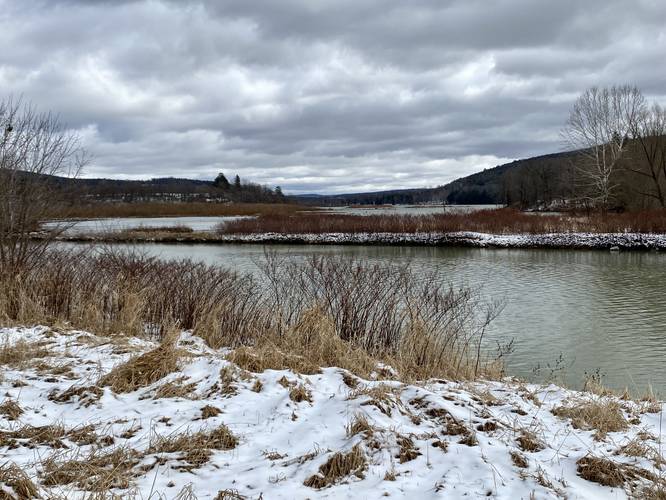 View of Cowanesque Lake / River from the Mocassin Trail