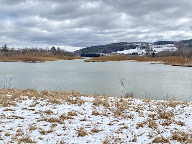 View of Cowanesque Lake / River from the Mocassin Trail
