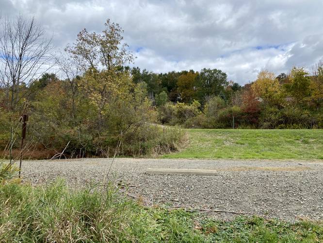 Parking lot along Bliss Road