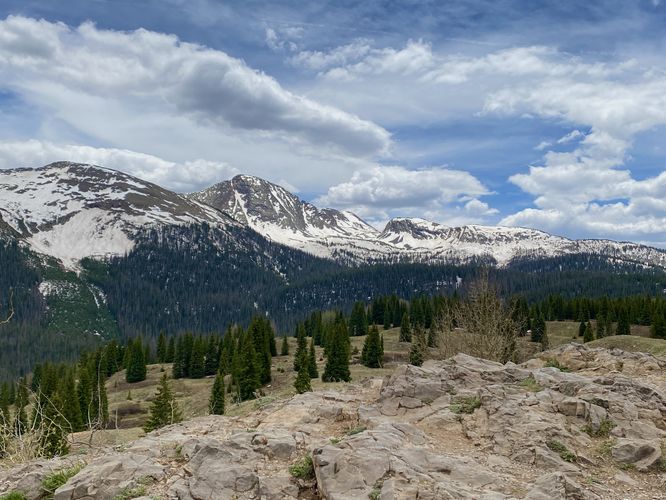 View of Snowdon Peak from Molas Pass