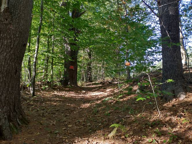 Trail ends at Posted Private Property