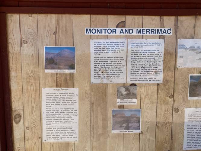 Monitor and Merrimac information kiosk