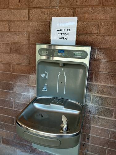 Thoughtful water filling station 