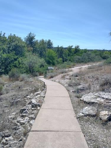 Wide paved trail 