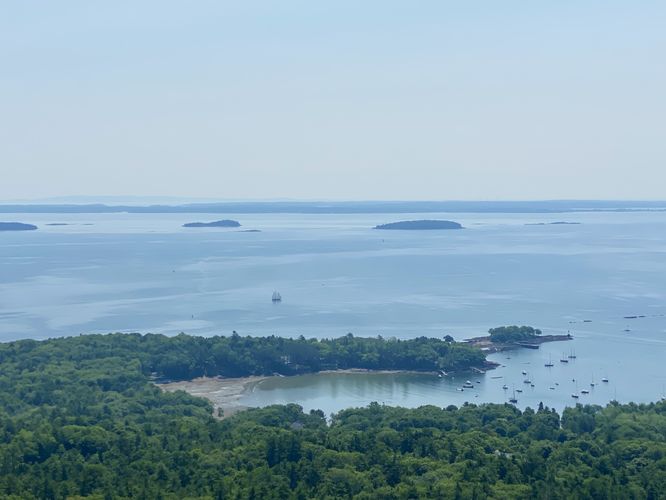 View of Camden, Maine's Harbor