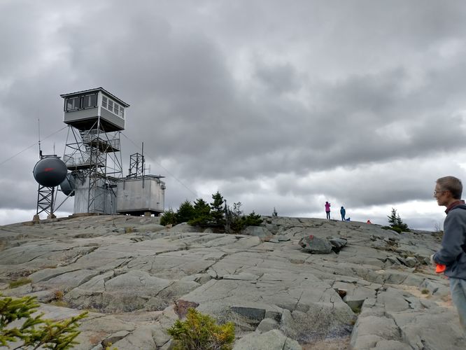 The fire tower atop Mount Kearsarge