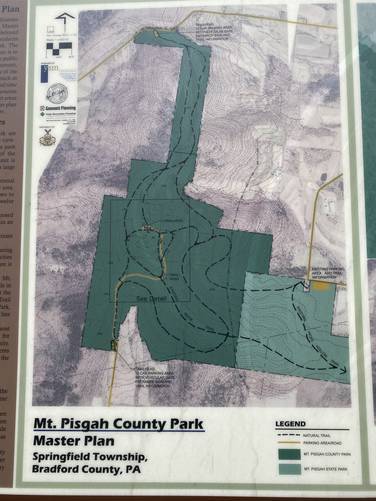 Mount Pisgah County Park proposed trail map