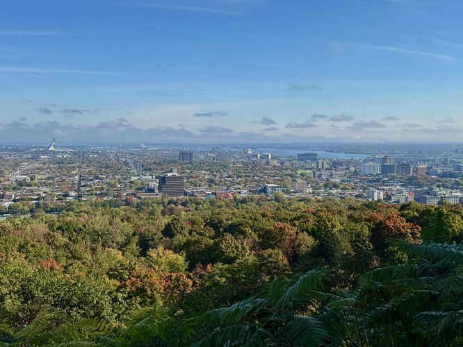 View of Montreal from Camilien-Houde belvedere