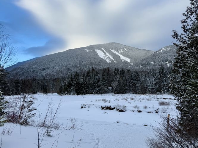 View of Wright Peak and its Angel Slides