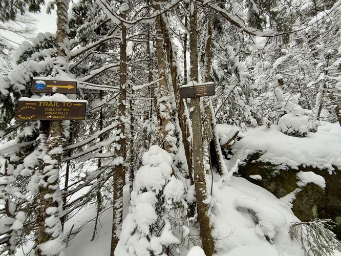 Follow signs to Mt Marcy and Indian Falls