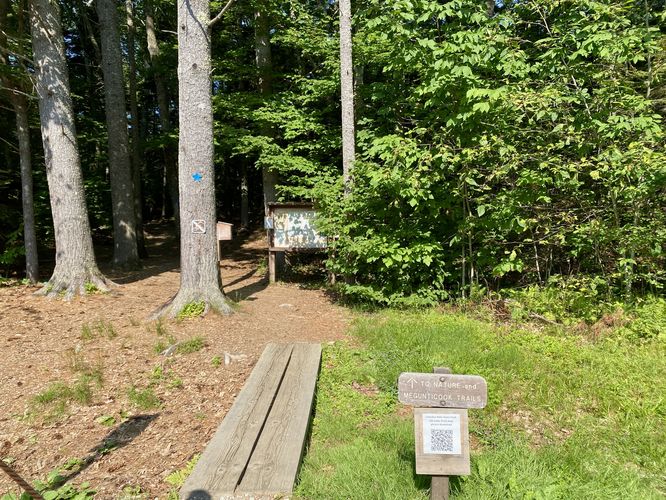 Trailhead for Mt. Megunticook