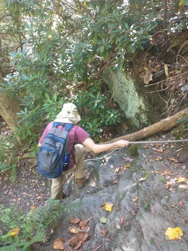 Rope assist along the Appalachian trail 