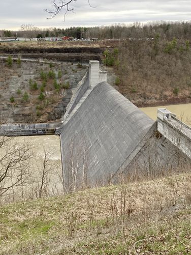 View of the Mt. Morris Dam from the overlook