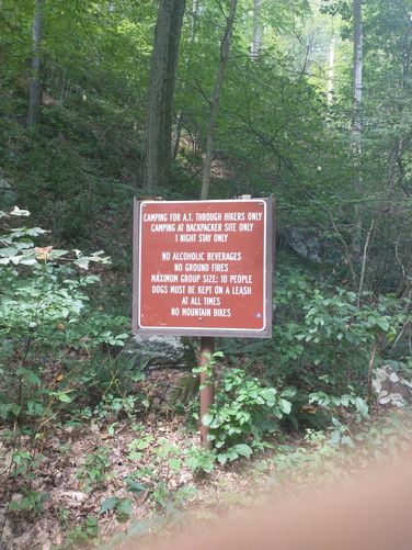 You will hike for a short while on the famous Appalachian Trail.