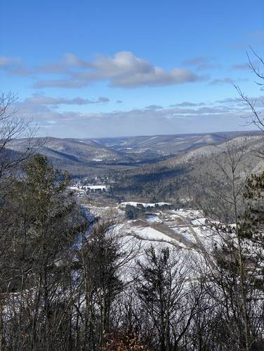View from Mt. Tom vista in Wellsboro, PA