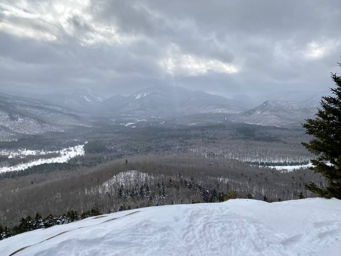 Mt. Van Hoevenberg Overlook (views into the High Peaks Wilderness including Algonquin Mountain, Wright Peak, Mount Jo)