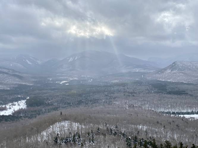 Mt. Van Hoevenberg Overlook with view into the High Peaks Wilderness
