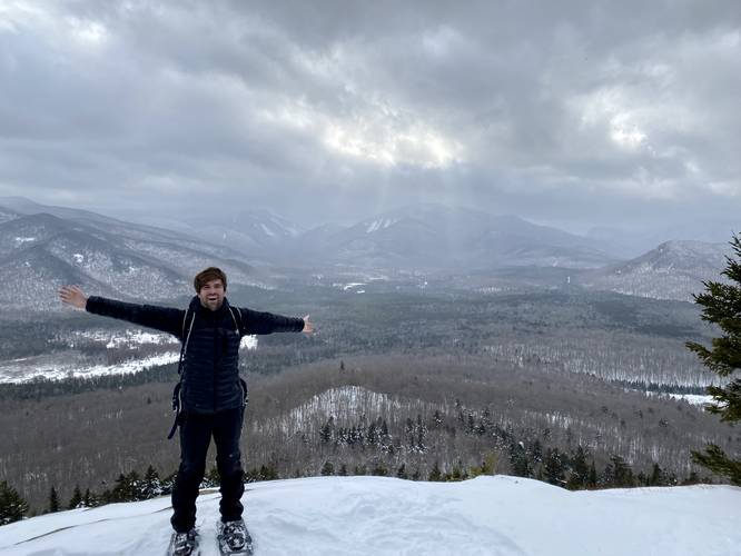 Dave at Mt. Van Hoevenberg Summit Overlook