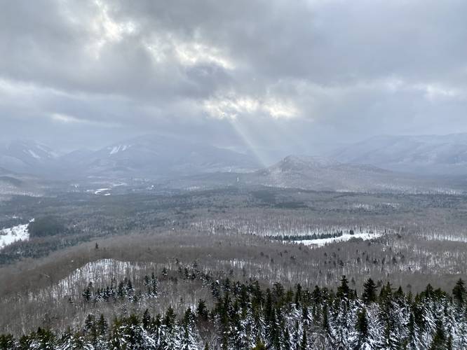 Mt. Van Hoevenberg Overlook with view into the High Peaks Wilderness