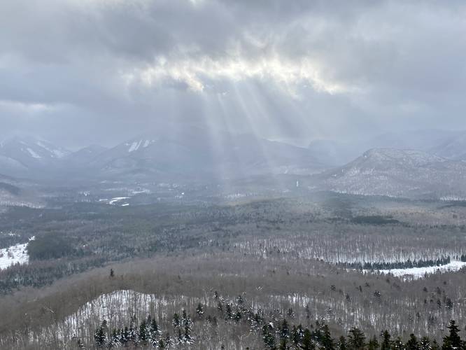 Mt. Van Hoevenberg Overlook with view into the High Peaks Wilderness