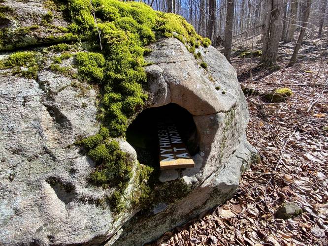 Neat rock with holes (likely from water flow)