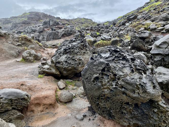 Large lava rock boulders