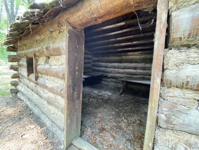 Small home at the replica Native American village