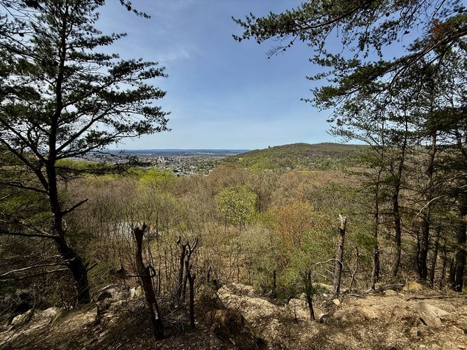 Neversink Mountain's cliff views