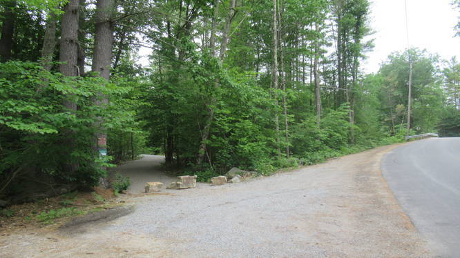 Limited street side parking at the trailhead