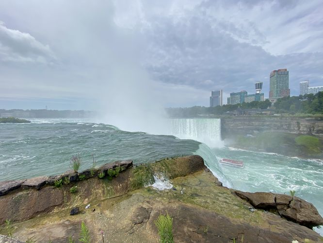 Wide-angle at Top of Horseshoe Falls (Terrapin Point)