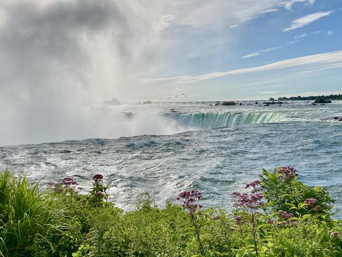 Top of Horseshoe Falls (Niagara Falls) 57-meters / 187-feet