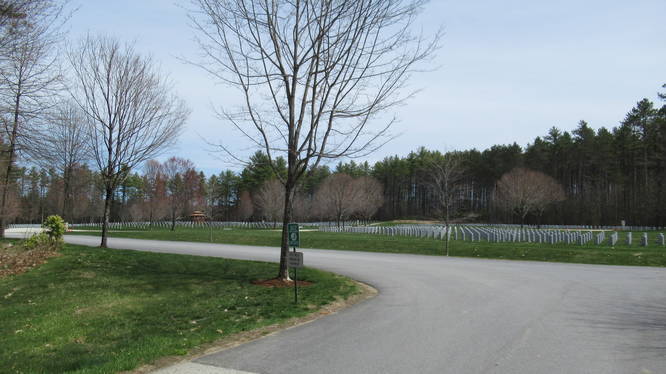 A section of the NH Veterans Cemetery